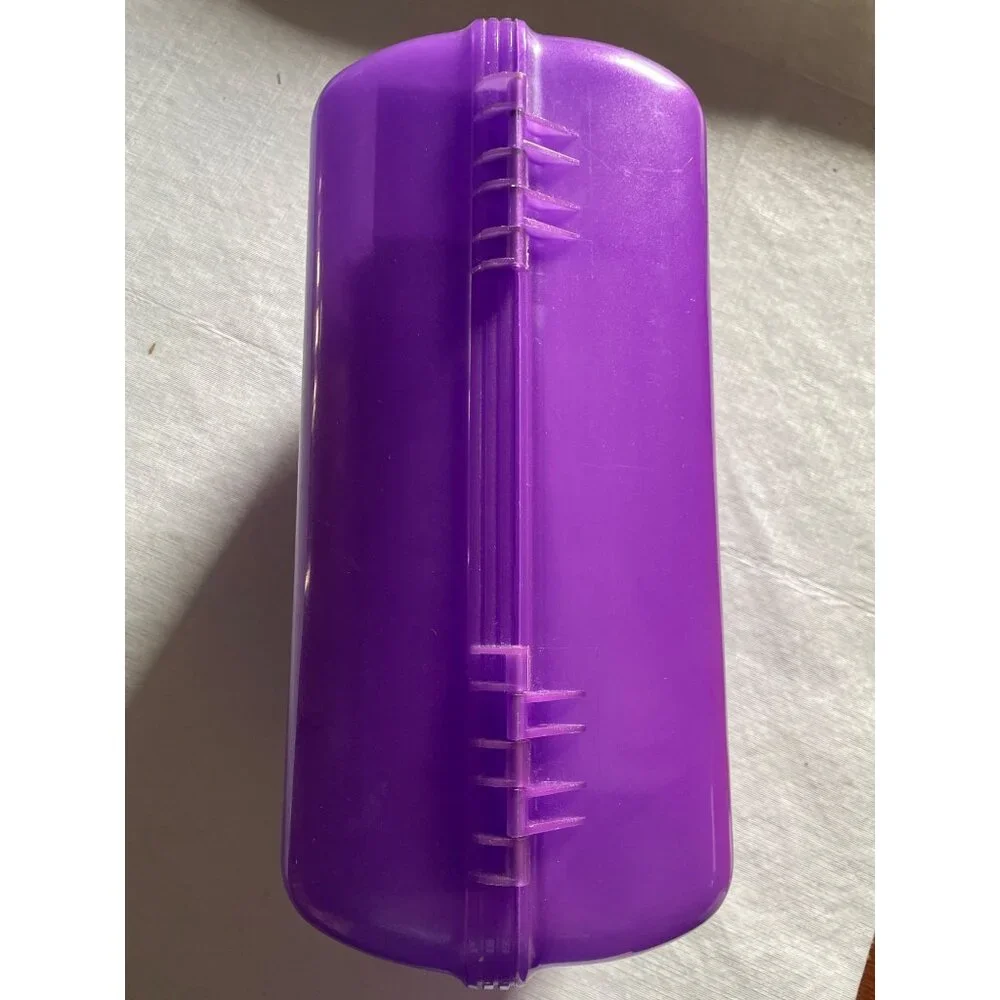 Caboodle Purple Transparent Plastic Storage Container With Handle & Secure Latch